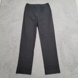 Chaps Pants Womens 4 Black Straight Dress Slacks Casual Flat Front‎ Pockets Work